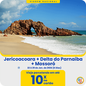 Jericoacoara + Delta do Parnaíba + Mossoró - 22 à 29 de Jan. 2026