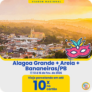 Brejo Paraibano/PB - 13 à 16 de Fev. (Carnaval)