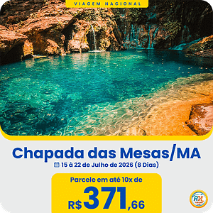 Chapada das Mesas - 15 à 22 de Julho de 2026 (8 Dias)